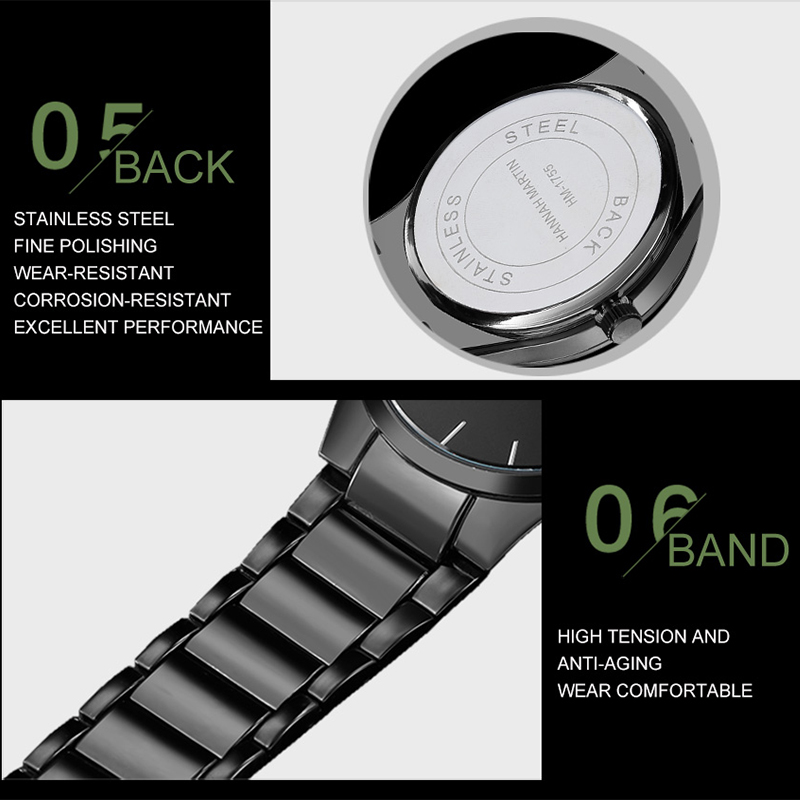 แฟชั่นผู้ชายนาฬิกาสไตล์ควอตซ์ส - Minimalist Thin Watch บทวิจารณ์และราคา