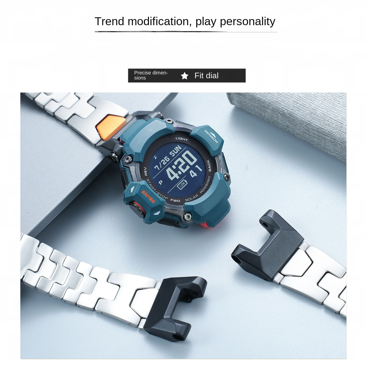 GBD-H2000 สายรัดข้อมือโลหะกันน - Smartwatch Casio Watches For Men บทวิจารณ์และราคา