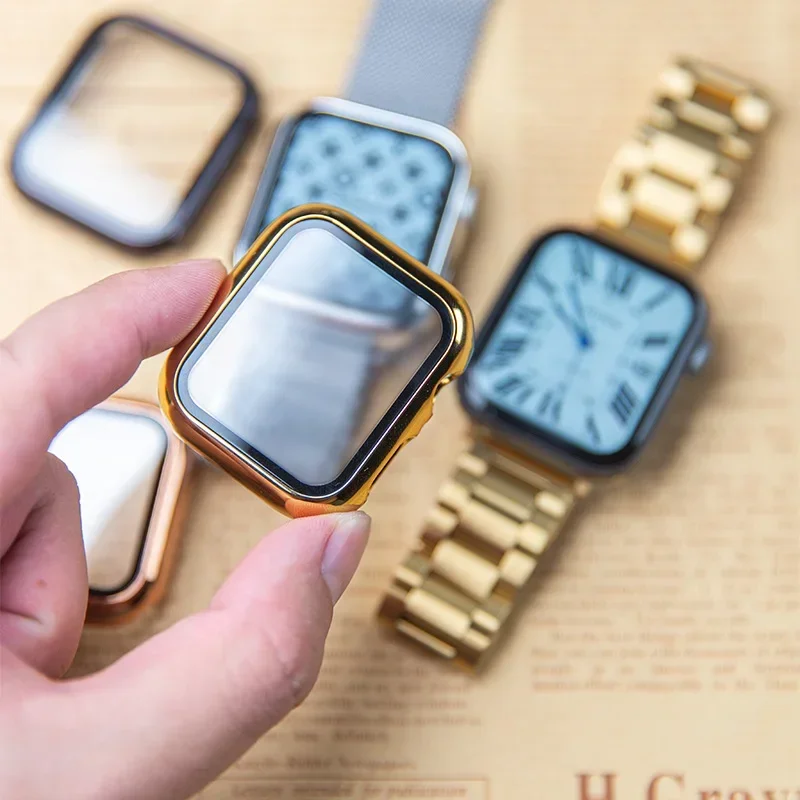 อุปกรณ์เสริมกระจก + เคสสำหรับ  - Smartwatch Apple Watches For Women บทวิจารณ์และราคา
