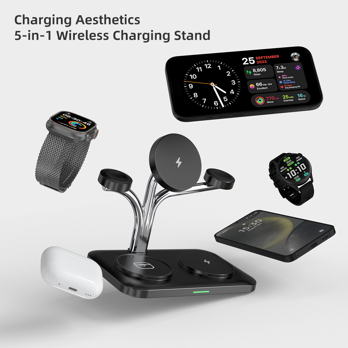 ที่ชาร์จไร้สายแม่เหล็ก 5 in 1  - Smartwatch Watches Compatible With Iphone บทวิจารณ์และราคา