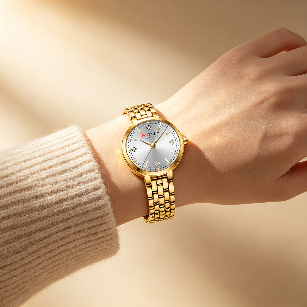 CURREN นาฬิกาข้อมือผู้หญิงสไตล - Minimalist Thin Watch บทวิจารณ์และราคา