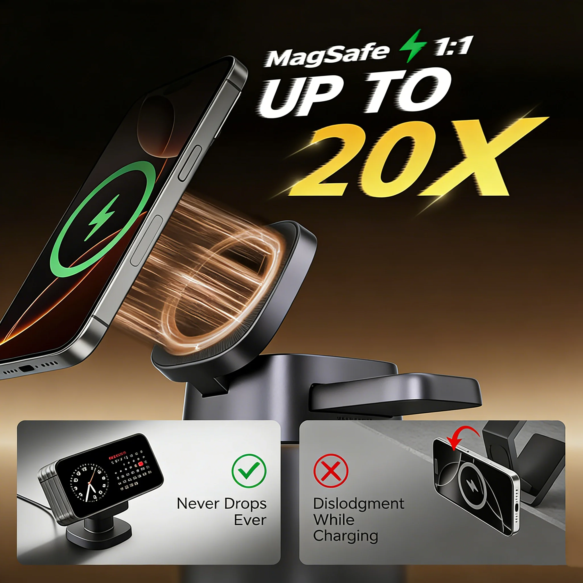แท่นชาร์จไร้สาย TIMESS Night L - Smartwatch Watches Compatible With Iphone บทวิจารณ์และราคา