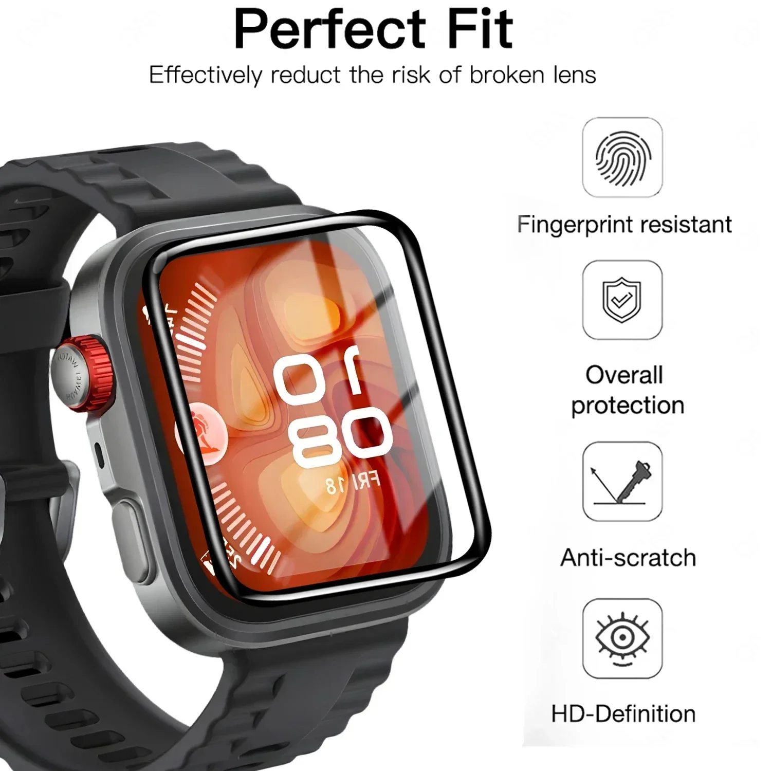5 Pcs ฟิล์มนิรภัยสําหรับ Huawe - Smartwatch Watch Huawei บทวิจารณ์และราคา