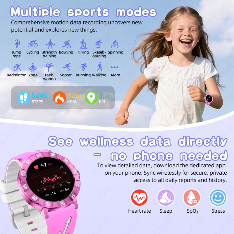 นาฬิกาสมาร์ทวอทช์เด็ก รุ่นใหม่ - Smartwatch Watches Useful Gift For Boys บทวิจารณ์และราคา