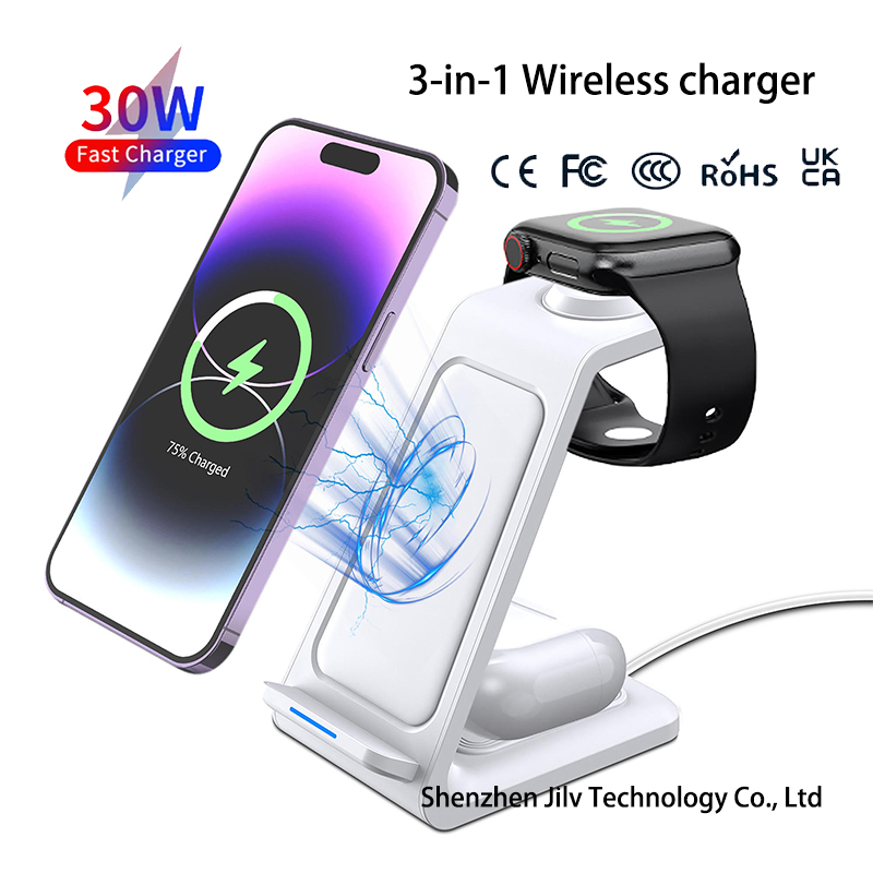 แท่นชาร์จไร้สาย 3 in 1 15W สำห - Watch 7 Smartwatch Iphone บทวิจารณ์และราคา