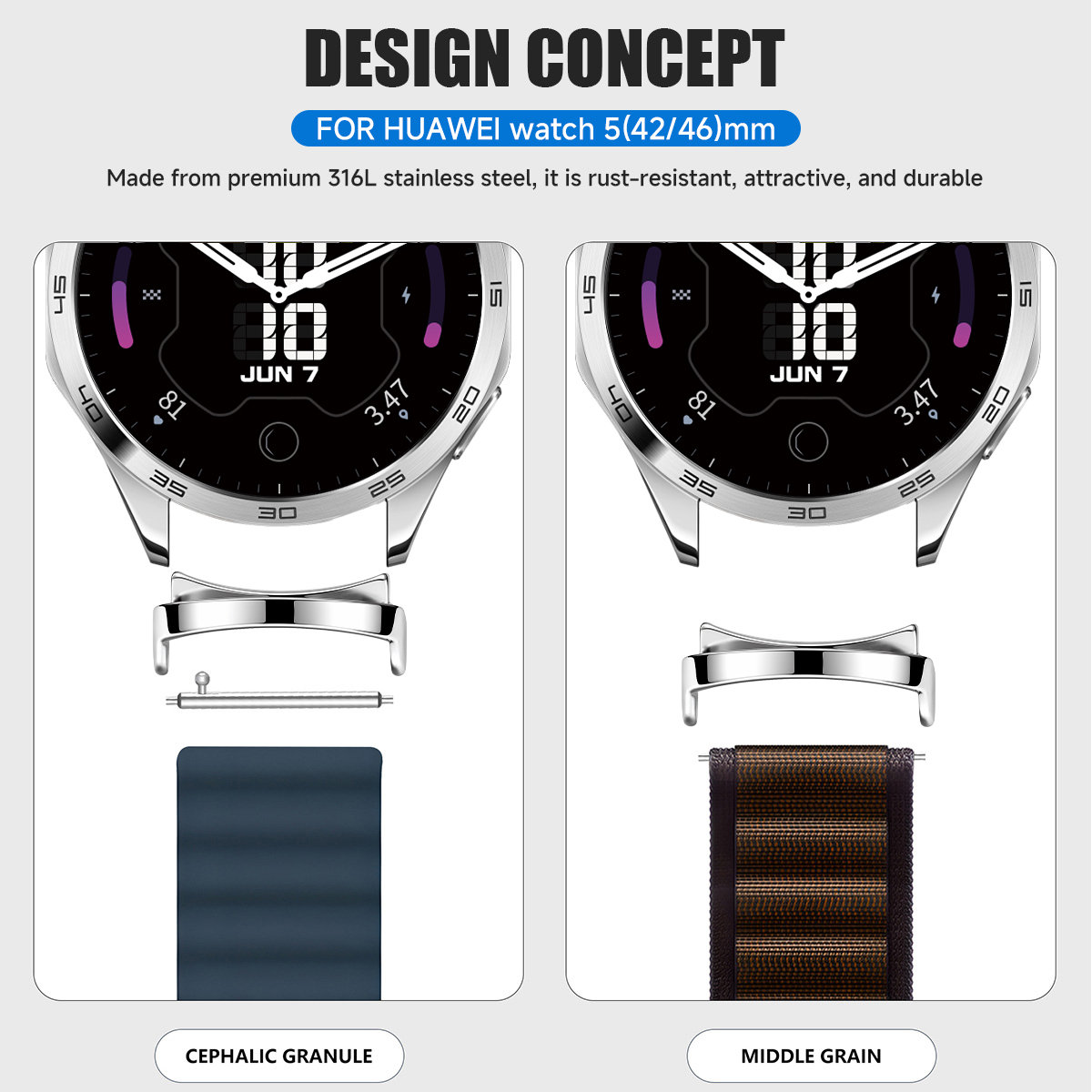 อะแดปเตอร์ 2 ชิ้นสำหรับ Huawei - Smartwatch Watch Huawei บทวิจารณ์และราคา