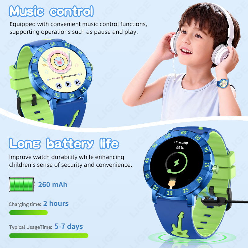 นาฬิกาสมาร์ทวอทช์เด็ก LIGE 202 - Smartwatch Watches Useful Gift For Boys บทวิจารณ์และราคา